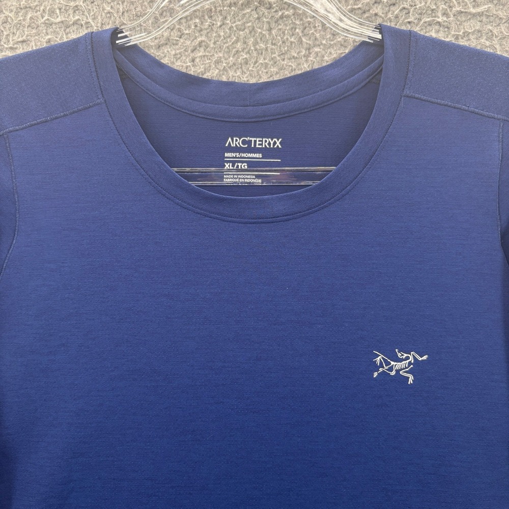 Arc'teryx Cormac Crew SS Men XL Blue Short Sleeve Technical Performance Tee
